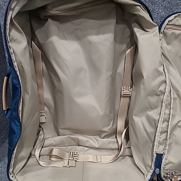 Tumi Rolling Duffel Bag Blue 21" Travel Luggage Suitcase Carry On Nylon‎ Wheels - Picture 14 of 16